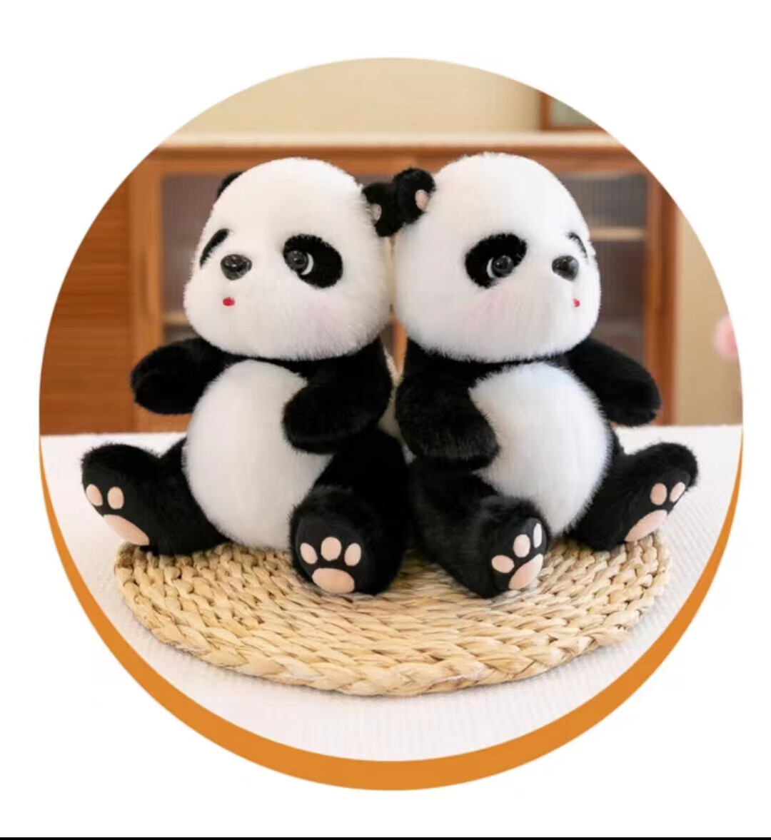 Wozhi Giant Panda Plush Toy, Realistic Baby Panda Doll, Stuffed Animal, Birthday Gift for Girls 10