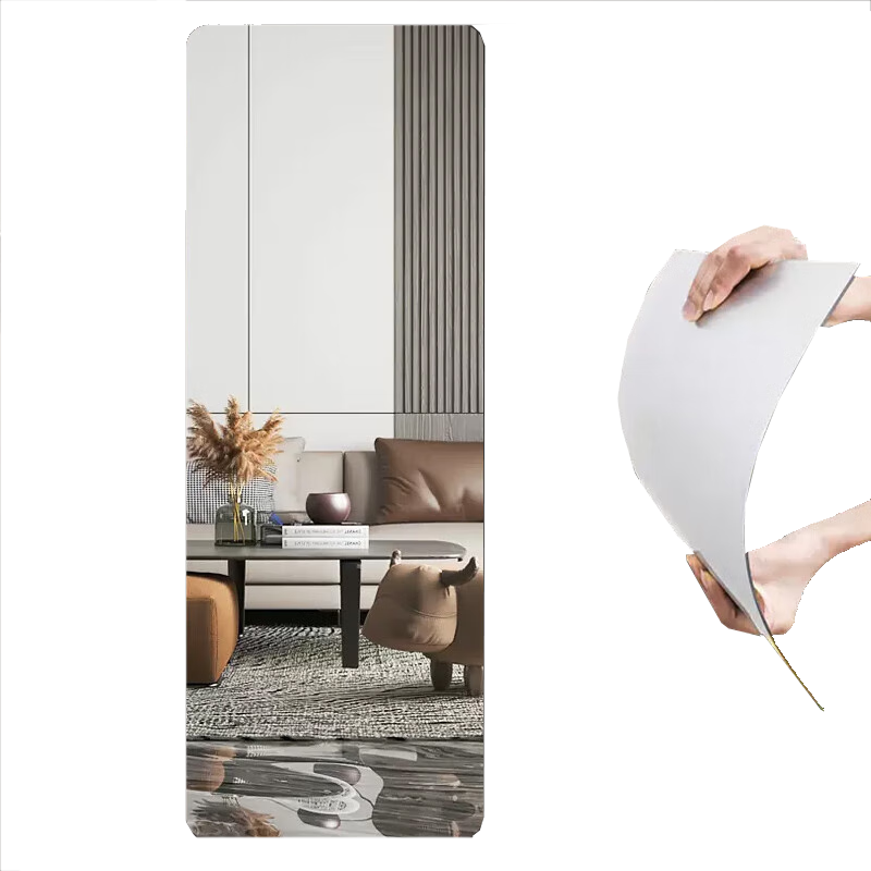 Huakaizhixing Full-Length Mirror, Wall-Mounted Dressing Mirror, Soft Acrylic Mirror for Dormitory And Home Use, JY61, 50*120cm
