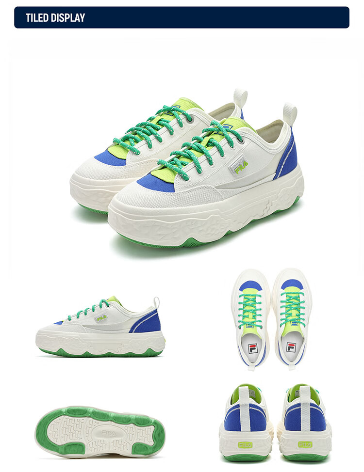 FILA Official [Yang Mi Same Style] Women's ROCK Modern Canvas Shoes, Fashionable Casual Sneakers 24