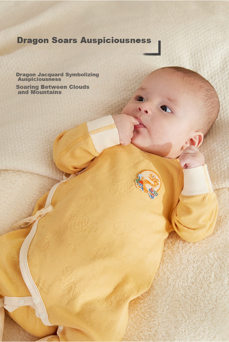 Wismorni Newborn Baby Clothes Long Sleeve Spring And Autumn Infant Romper Chinese Style Onesie Jumpsuit Spring Outfit 2