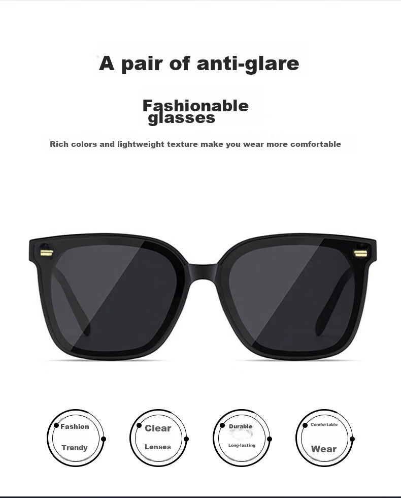 Boshide Sunglasses, UV Protection Sunglasses for Women And Men, Driving Glasses, Black 2