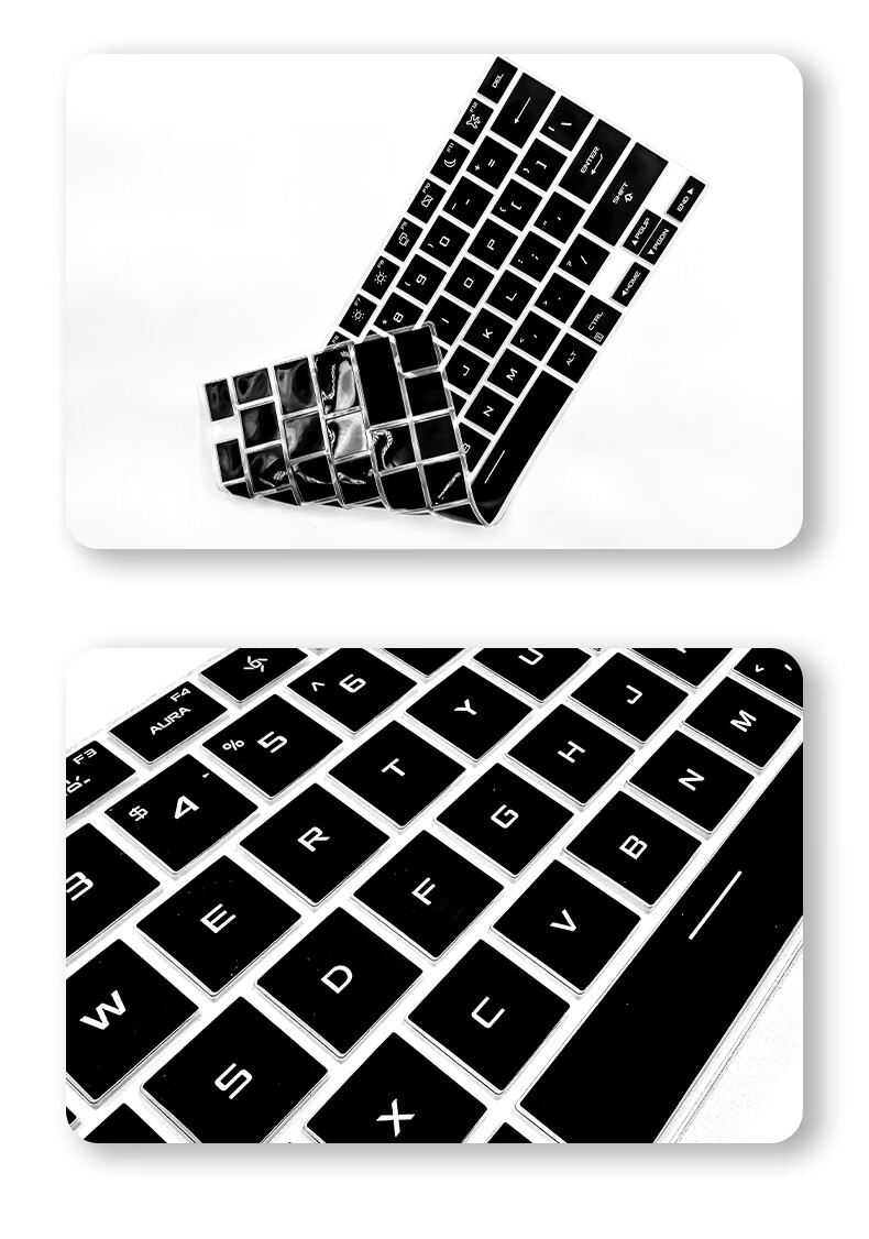 Jiasu Keyboard Protector for ROG Moba7 Plus/Moba7 Plus Ultra Edition/Moba6 Plus/Gun God6 Plus Laptops, Black Keyboard Film 3