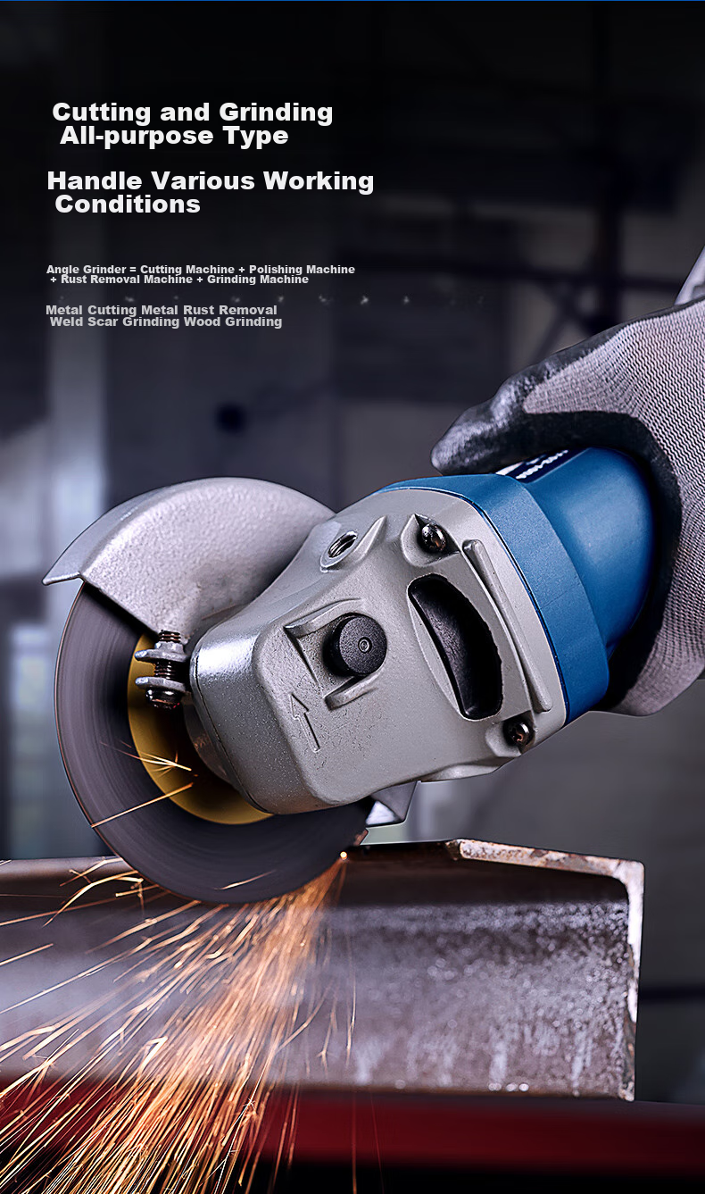 Dongcheng Angle Grinder WSM710-100, Hand Grinder, Polisher, Sander, Cutting Machine, Power Tool 3