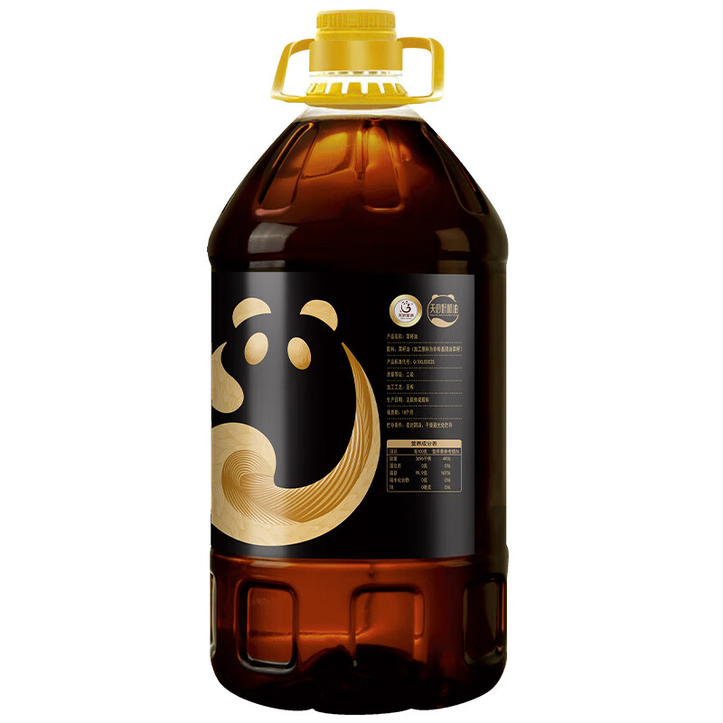 天府菜油 【保真菜籽油】小榨工艺 四川浓香菜籽油 5L（四星）非转基因