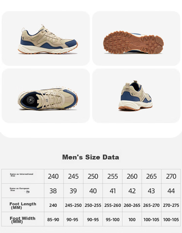 CAMEL [Panlong] Summer Outdoor Hiking Shoes for Men And Women, Trail Running Shoes, Non-Slip Trekking Shoes FB22236784T 21