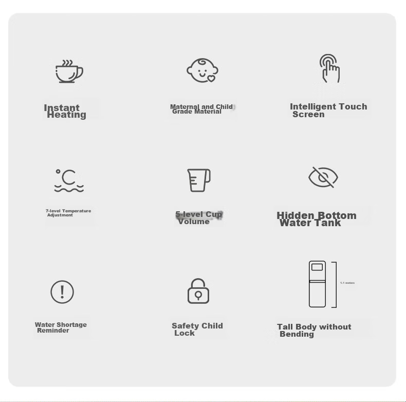MeiLing Instant Hot Water Dispenser with Bottom-Loading Water Tank, Home Standing Quick-Heating Instant Drinking No Installation Required Fully Automatic Intelligent All-In Machine High-End White Water Dispenser MY-SX527 3