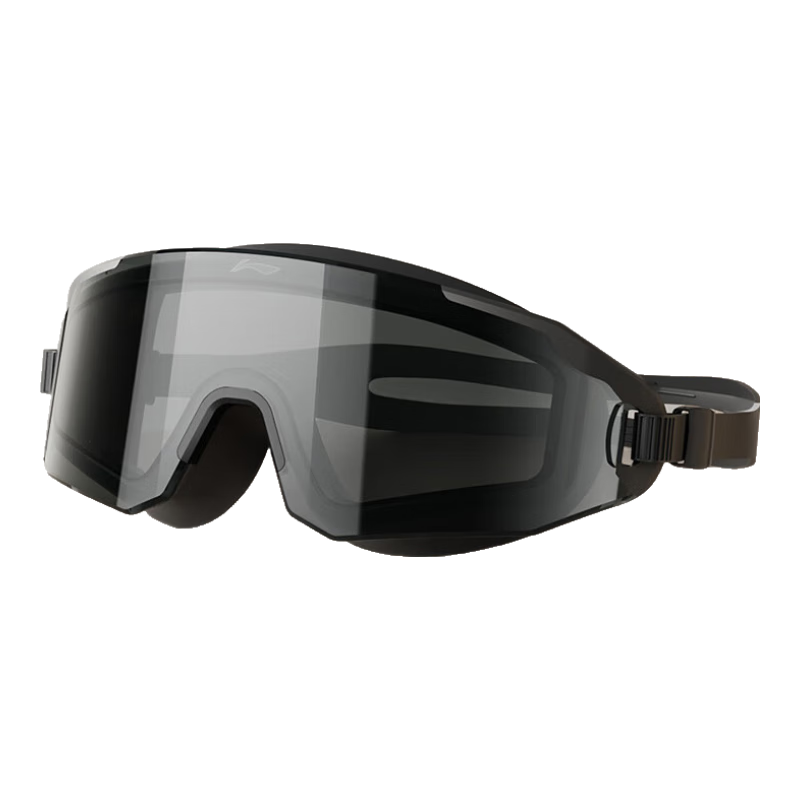 Li-Ning Swimming Goggles, High-Definition Anti-Fog Large Frame Swim Glasses, Unisex Fashion Diving Goggles for Adults, Model 5367 Black Crystal, -4.00 Diopter