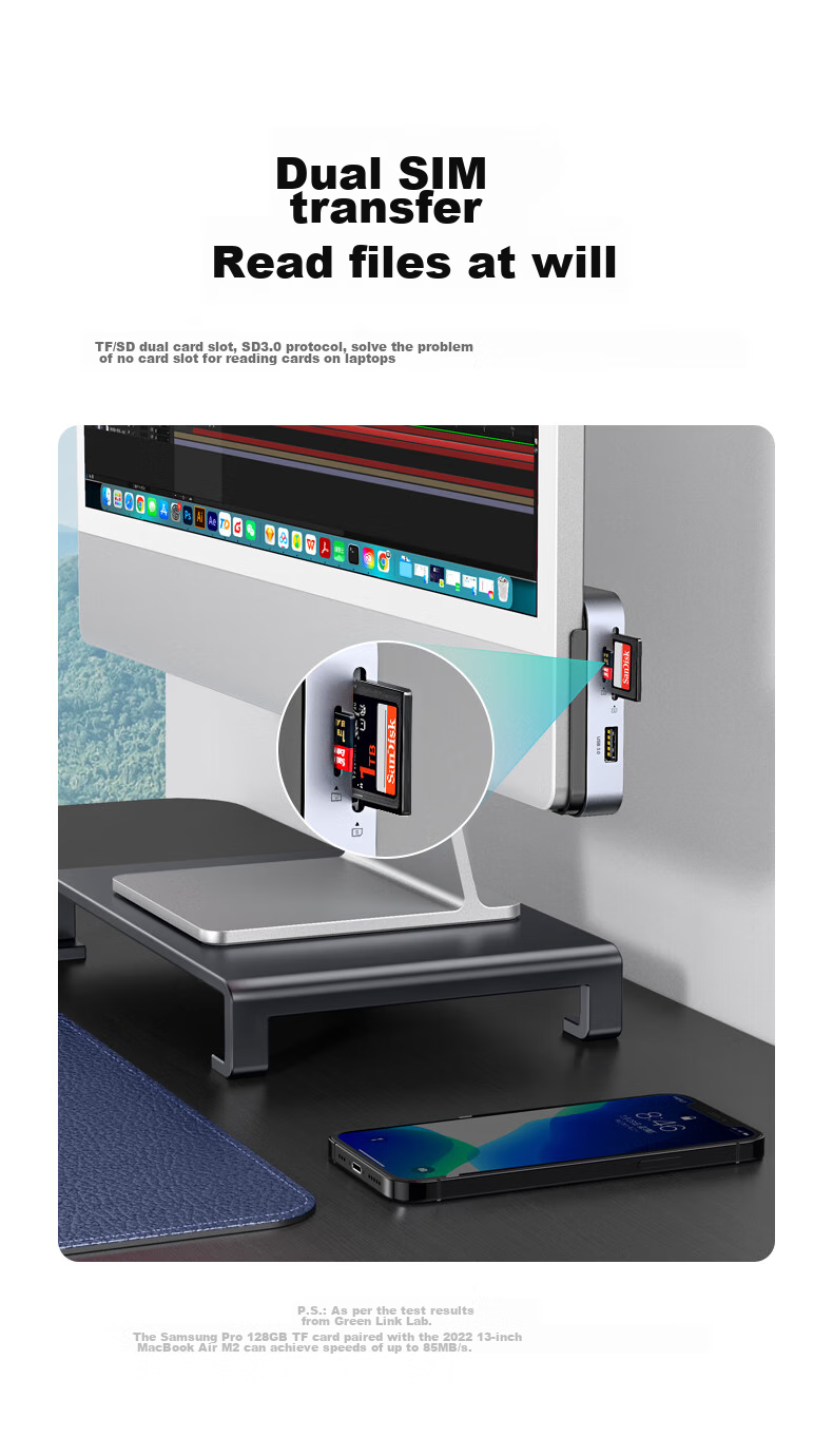 UGREEN Type-C Expansion Dock Compatible with Apple iMac, Magnetic Expansion Hub, Multifunctional USB Hub, Card Reader, Data Transfer, Laptop 8
