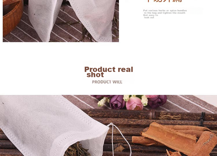 BJ Tea Bag, Herbal Medicine Infusion Gauze Bag, Non-Woven Fabric Herbal Medicine Dispensing Filter Bag, Marinade Seasoning Packet, Filtering Decoction Bag 11