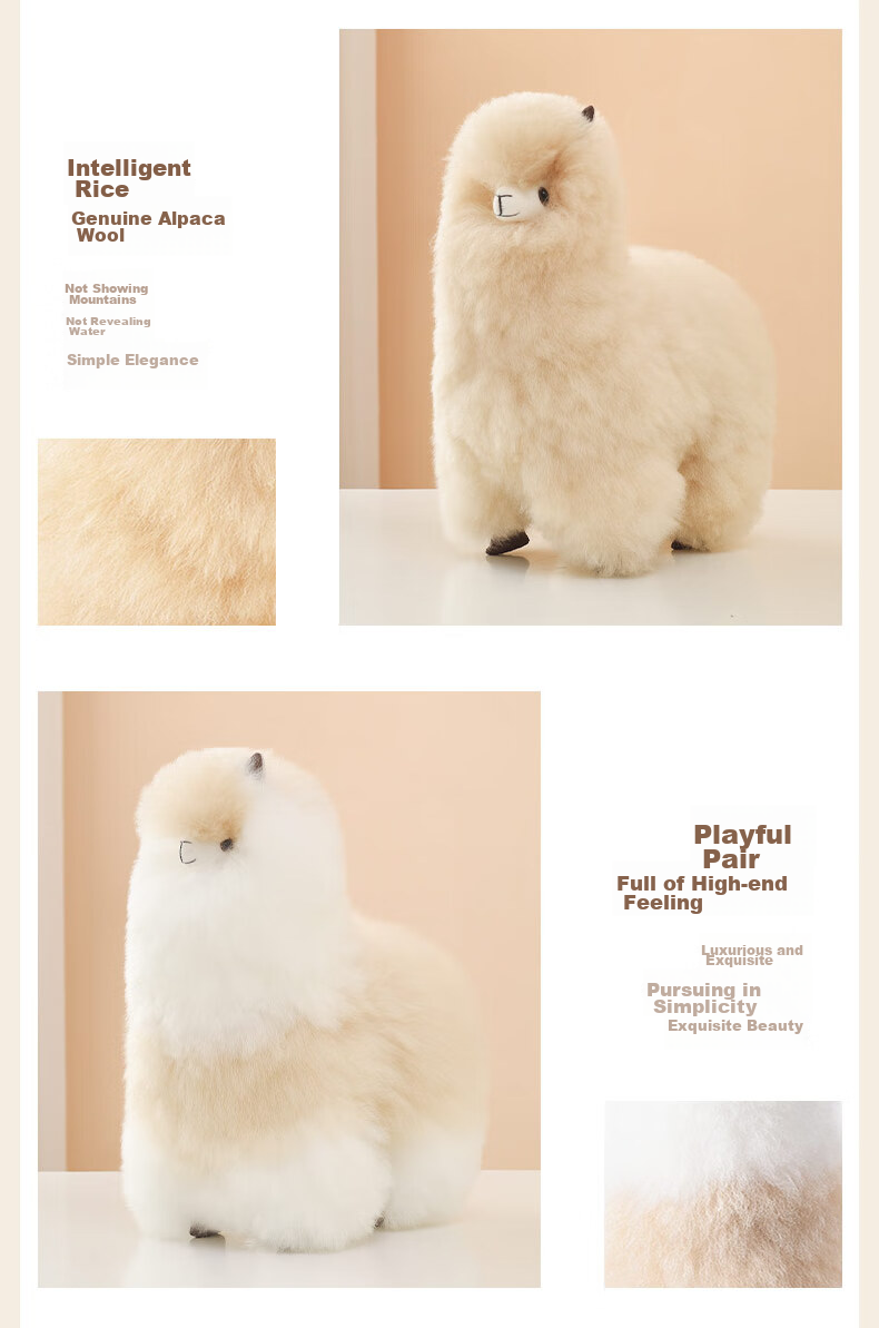Warmpaca Alpaca Plush Toy, Stuffed Animal Gift for Girls, Doll Pillow, Graduation And Birthday Present 8