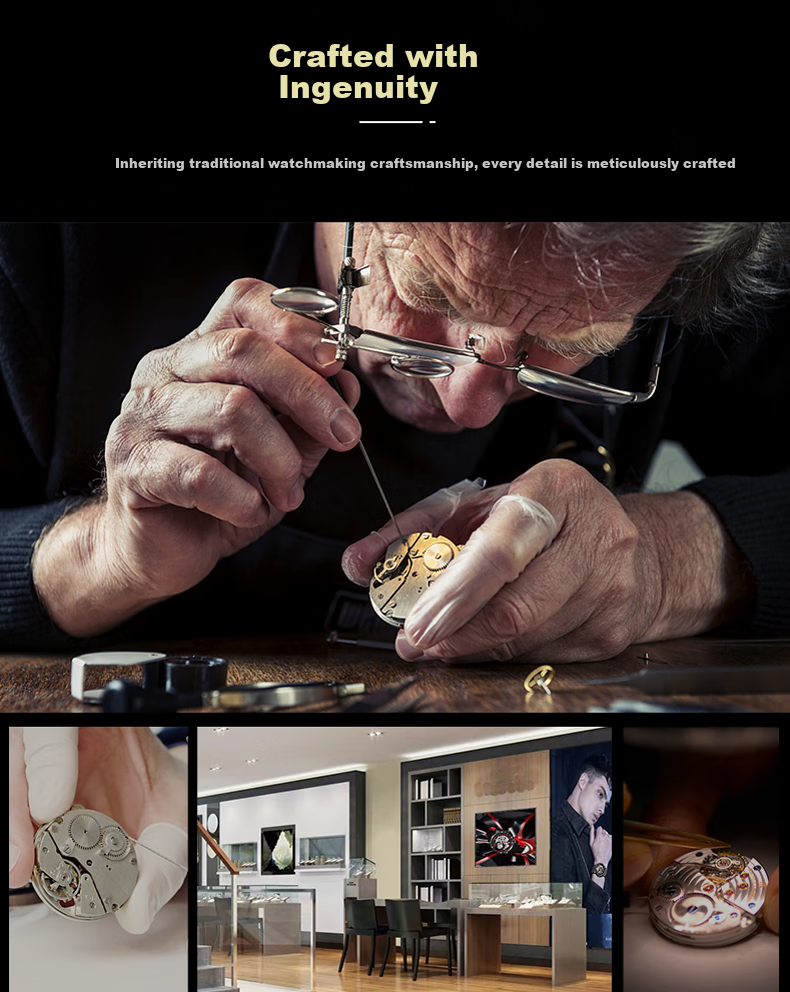 Oumeishi Men's Watch, Fully Automatic Mechanical Watch Brand, Swiss-Style, Father's Day Gift for Dad, One of The World's Top Ten Famous Watches 13