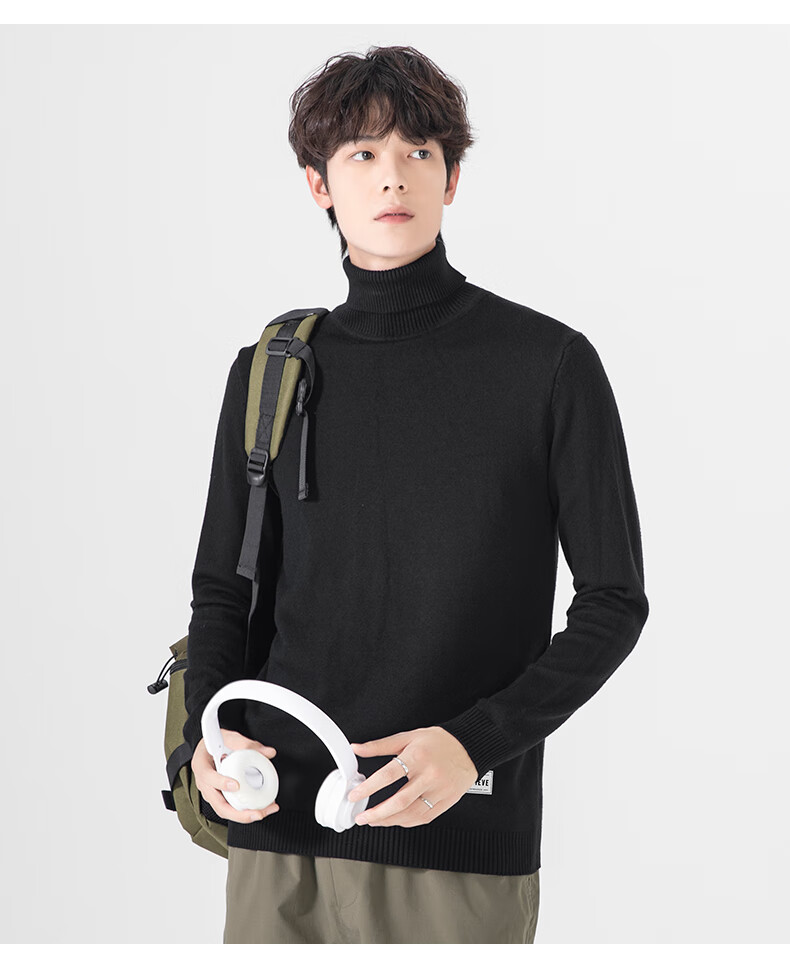Warrior Men's Winter Turtleneck Warm Knit Sweater Loose Pullover Casual Sports Base Layer 14