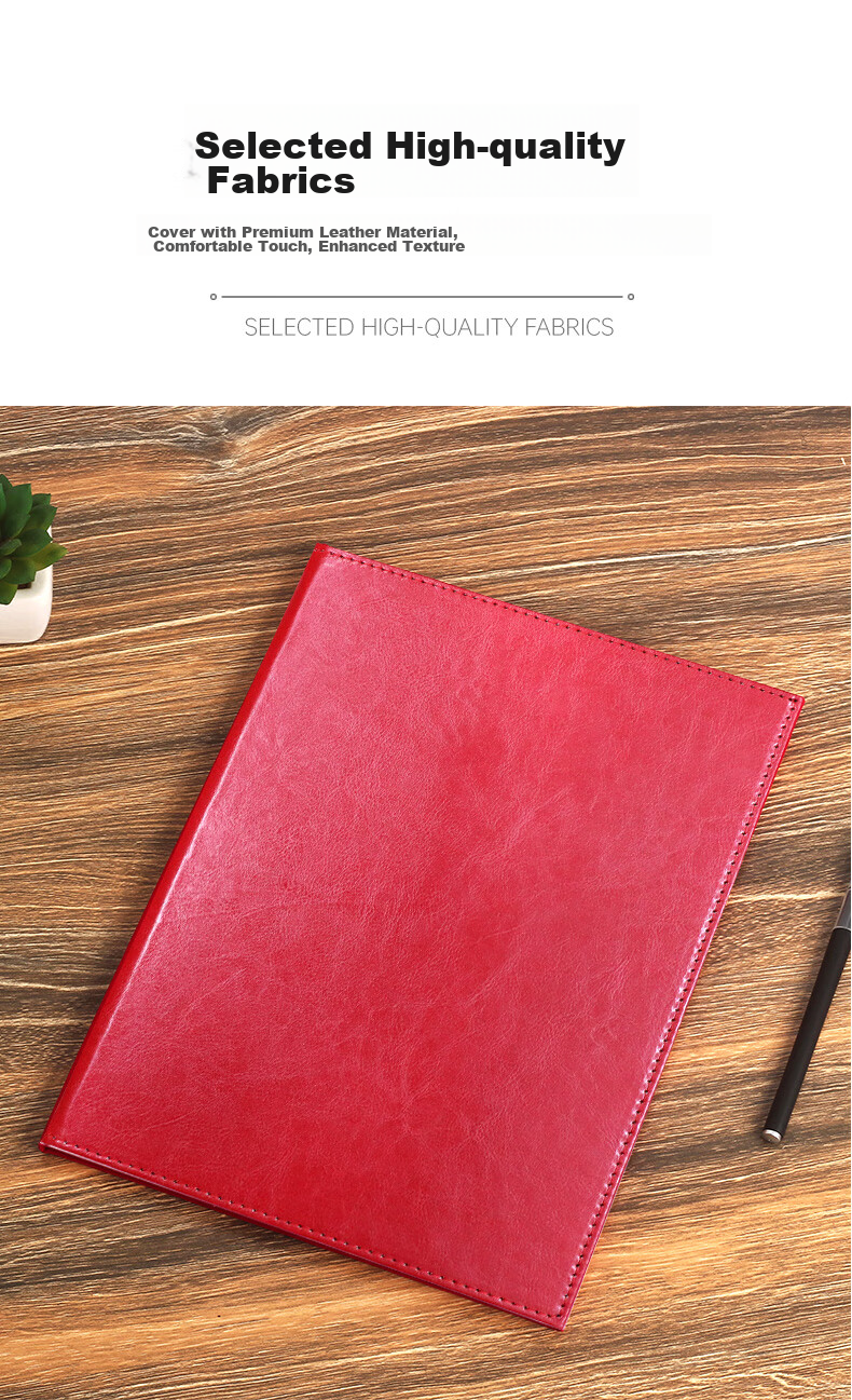 Befon Speech Folder, Recitation Folder, Red File Folder, Signing Ceremony Booklet, Host Folder, Toast Folder, Lecture Folder, A4 Blank Leather Cover 1433 3