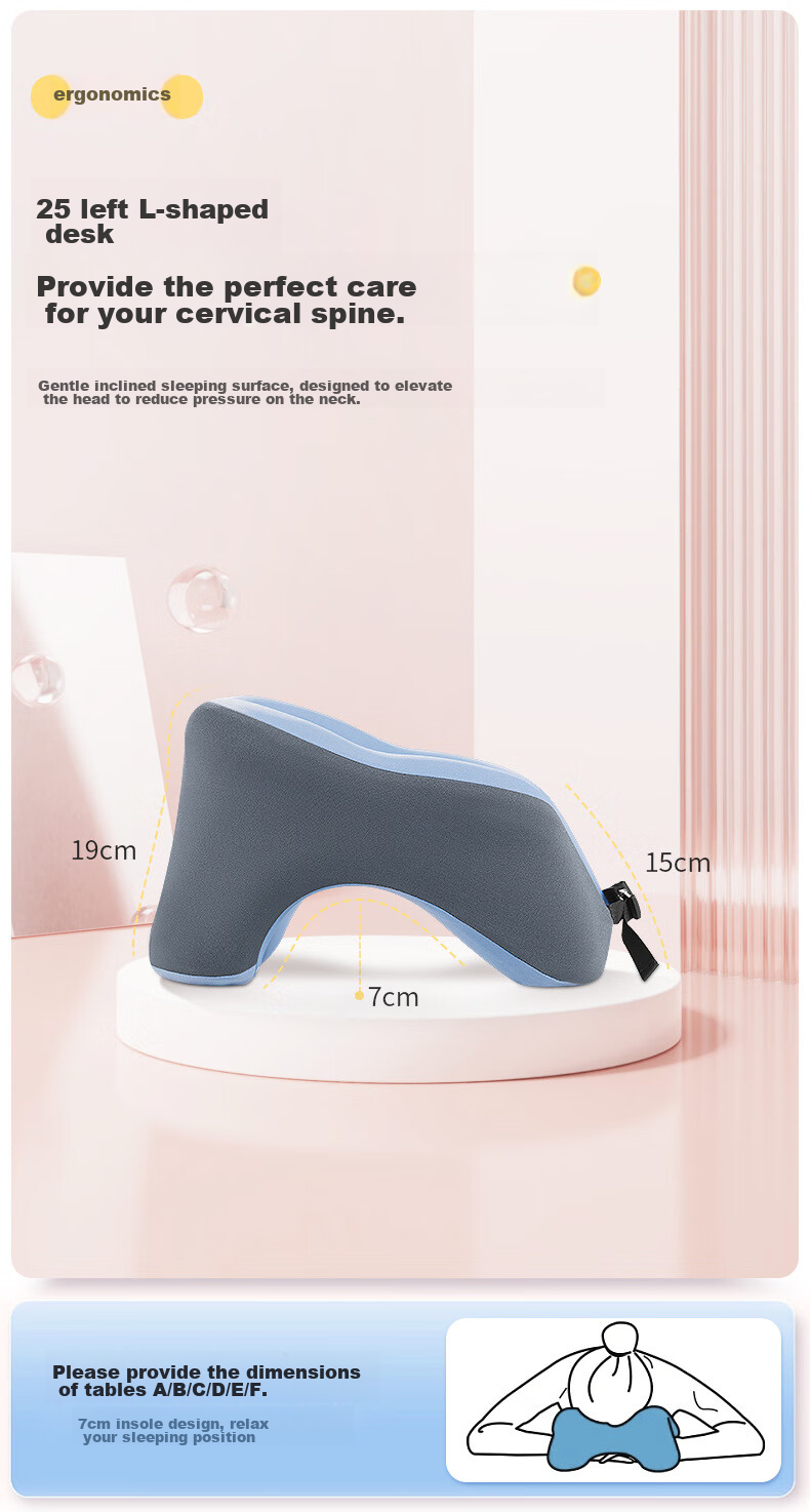 Jingmao Nap Pillow, Face-Down Pillow, Office Nap Aid, Lunch Break Pillow, U-Shaped Pillow, for Primary School Students And Adults, Face-Down Sleeping Pillow 13