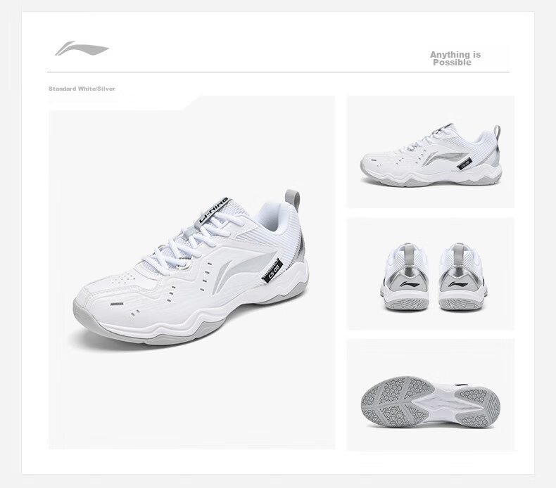 Li-Ning Badminton Shoes, Unisex Fly Leg Design, Non-Slip Wear-Resistant Tennis Shoes, Table Tennis Shoes, Low-Profile Flying Sports Shoes 16