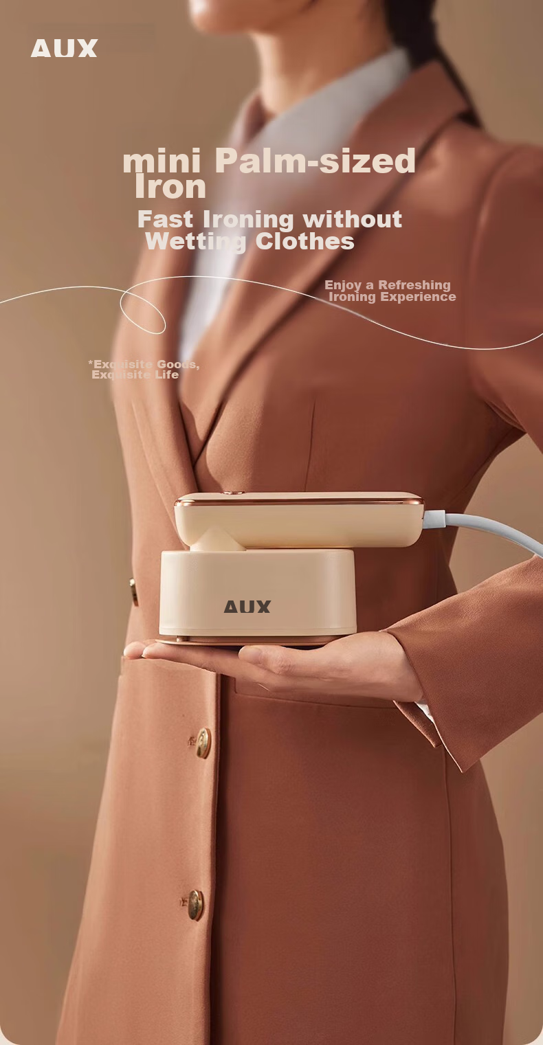 AUX Handheld Garment Steamer, 38g/min High Steam Output, 70ml Water Tank, Home Use Ironing Machine, Compact Electric Iron for Travel And Business Trips, Portable Clothing Steaming Tool, Gift, Group Purchase YD839 3