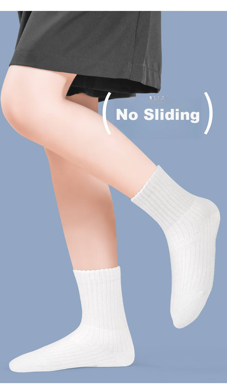 Disney Children's Socks, Student White Socks, Campus Summer Thin Cotton Socks, Boys And Girls White Sports Socks 5