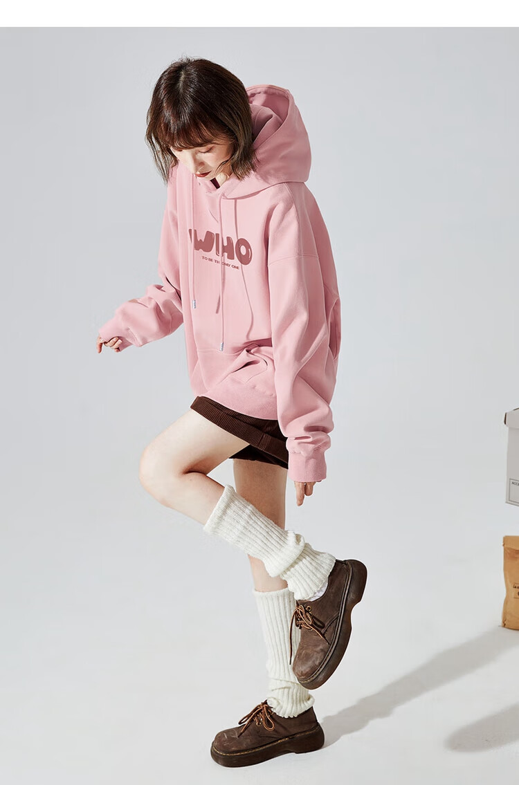 TonLion Autumn And Winter Women's Knitted Hoodie with Front Text, Versatile, Youthful, Fashionable Korean-Style Trendy Hooded Sweatshirt for Wome 14