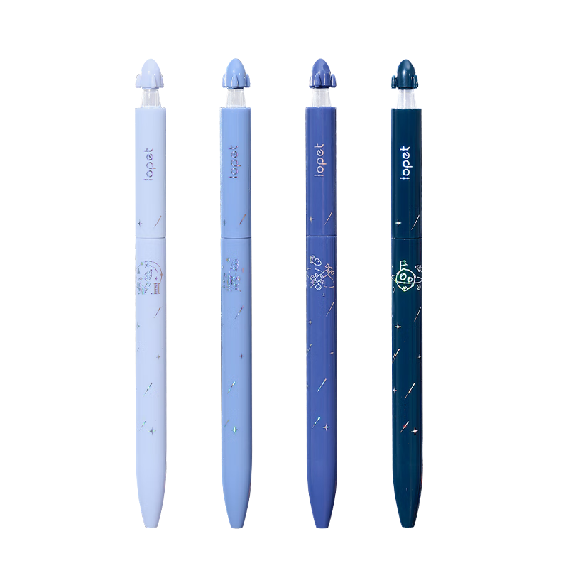 LOPET Rocket Star Galaxy Gel Pen, Quick-Drying, High Aesthetic Value, Exam Pen for Students, 0.5mm Black Pen, Smooth Writing for Middle School Students, Black Ink Pen, Signature Pen, Ballpoint Pen LT-1393 [Advancement]