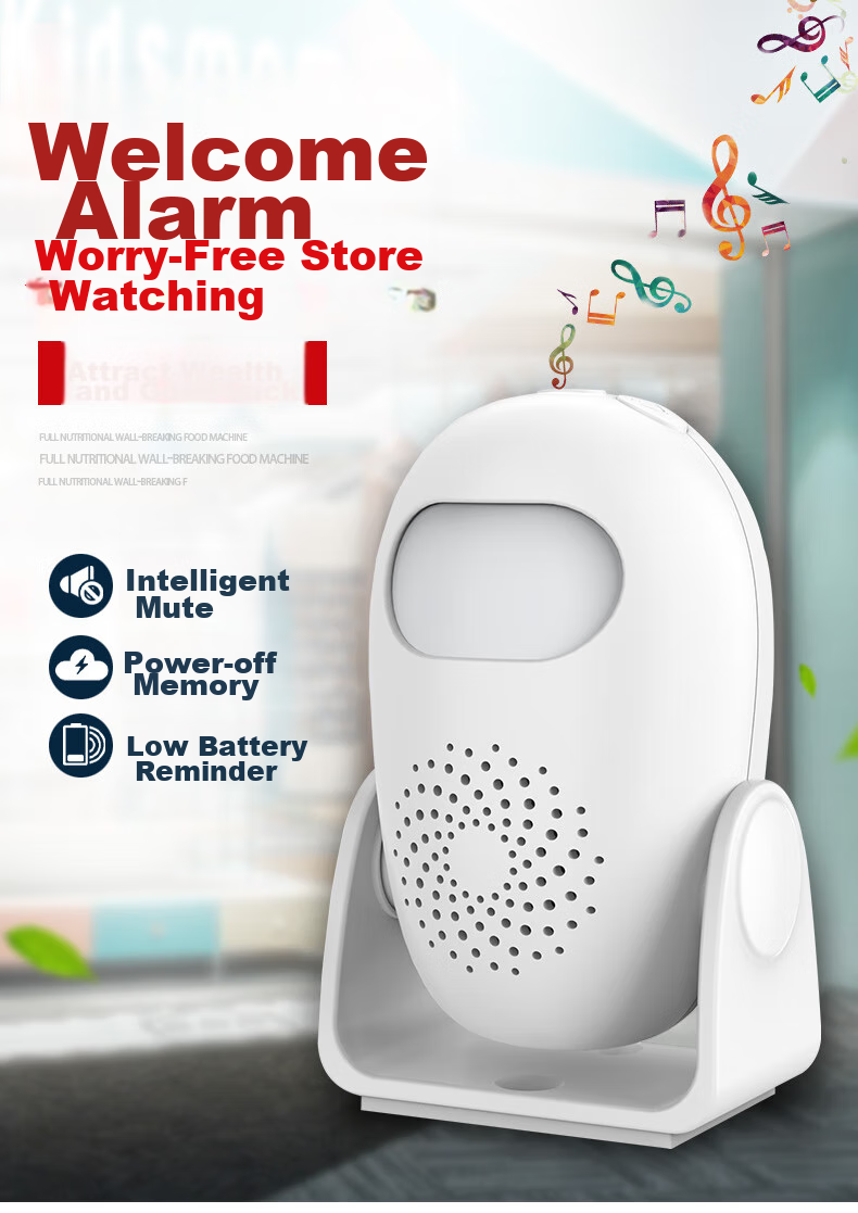 LFang Doorbell Sensor, Split-Type Shop Entrance Welcome Sensor, Two-In with Remote Control 1