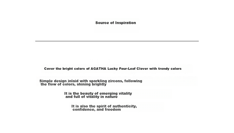 AGATHA Lucky Four-Leaf Clover Bracelet for Women, Birthday Gift for Girlfriend Or Wife, Elegant And Luxurious 2