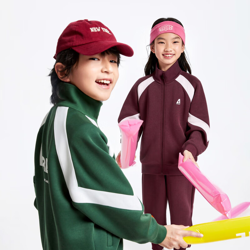 Annil Children's Clothing, Boys And Girls Outerwear Set, 2024 Autumn New Style, Earth Green, Size 160
