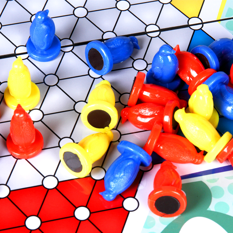 FORTHGOER Magnetic Portable Checkers Board Game Toy for Kids, Foldable Large E-9 Gift for Camping And Outdoor Activities