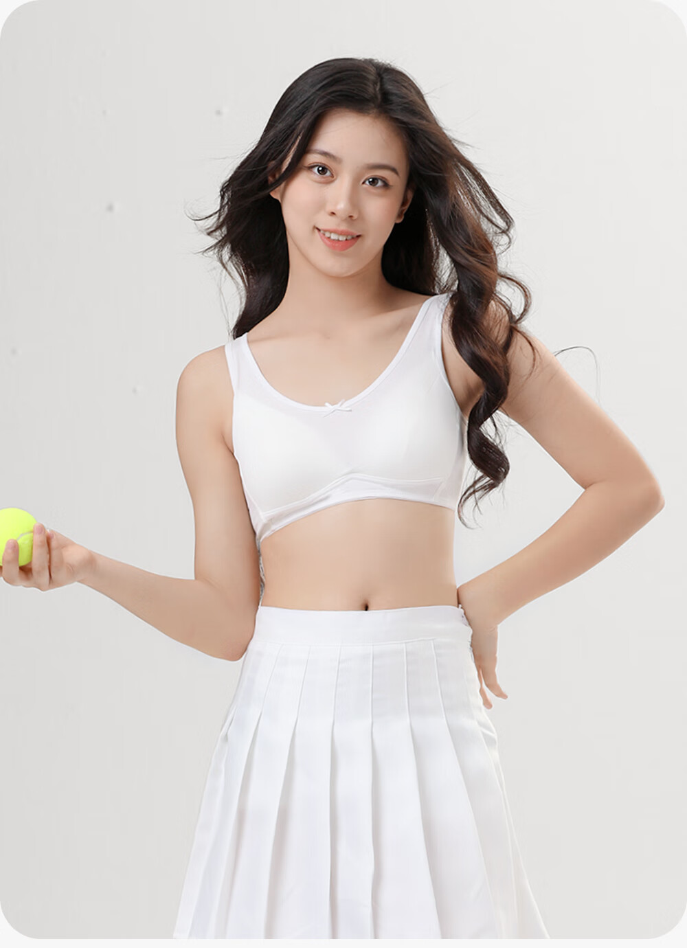 Ailier&ouluola Teenage Bra for High School Girls, Ages 16-18, Puberty Stage, Pure Cotton, Three-Stage Development, 80B Cup 8