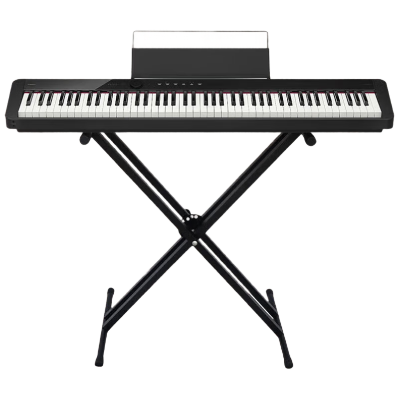 Casio Digital Piano PXS1100, Black, Smart Touchscreen, 88 Weighted Keys, Professional Exam-Grade, Standalone Unit + Portable X-Stand Model