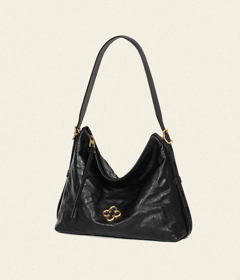CASSILE [Celebrity Style] Cassile Tote Bag for Women, Vegetable-Tanned Leather Light Luxury Crossbody Hobo Bag, Birthday Gift 24