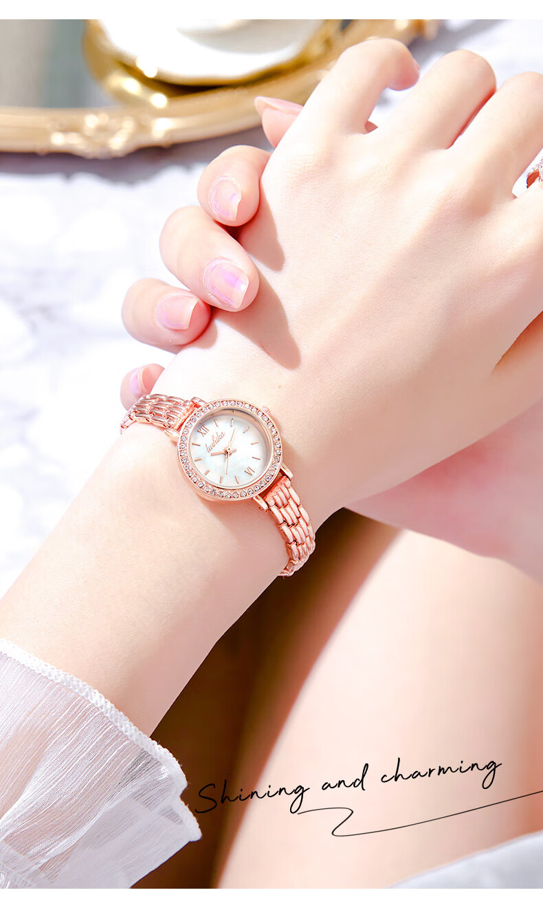 40,000 Kilometers Women's Watch Fashionable Compact Trendy Student Quartz Waterproof Ladies Watch New Year Gift Back to School 8