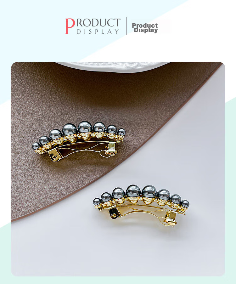 CHIMERA 2 Pieces Elegant Hair Clips, Spring Clips, Ponytail Clips, Half-Up Clips, Barrettes, Side Hair Accessories, Birthday Gift for Wome 35