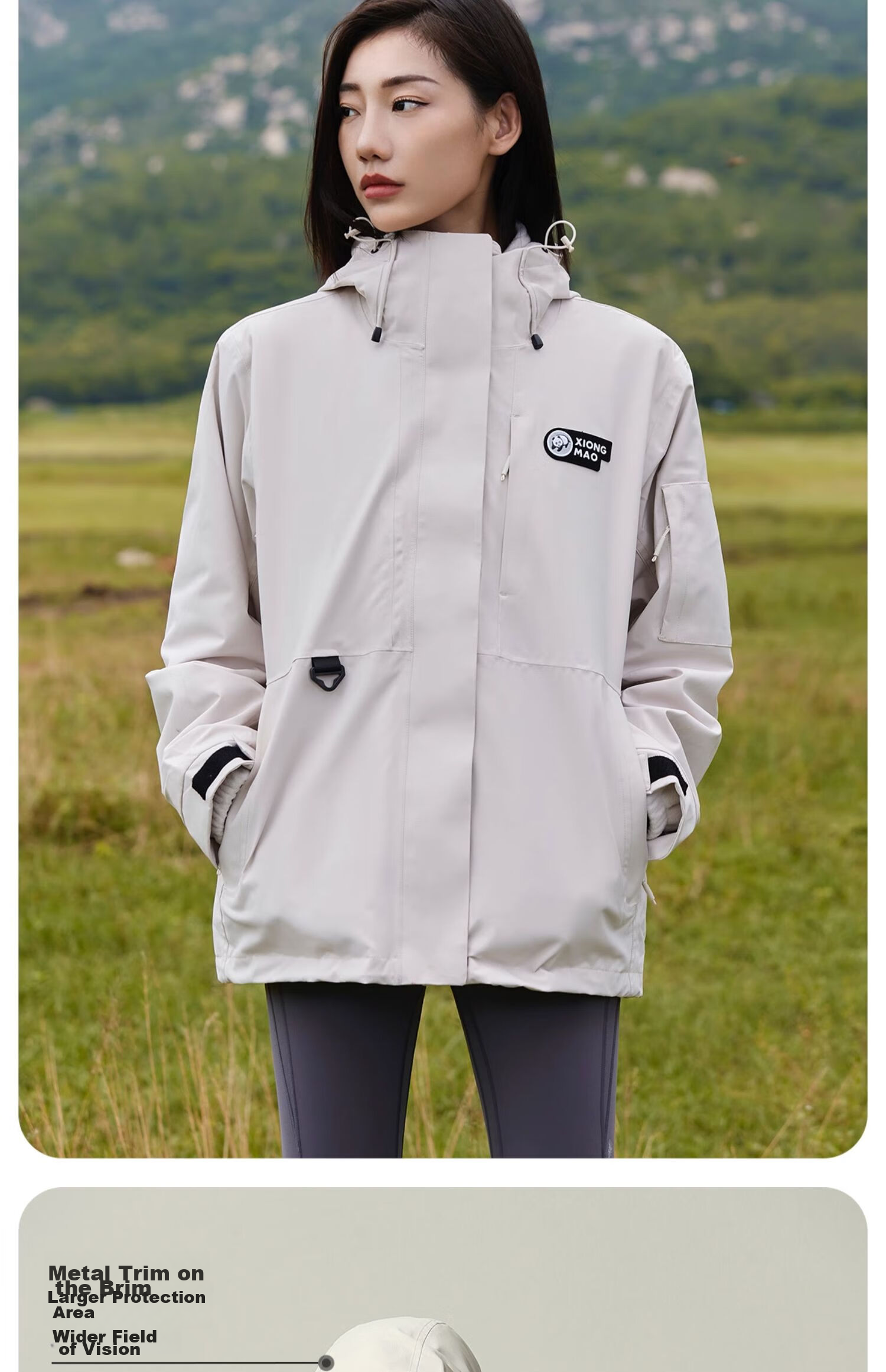 CAMEL Outdoor Waterproof, Windproof, And Breathable Jacket for Men And Women, Three-In Fleece-Lined Warm Mountaineering Coat 13