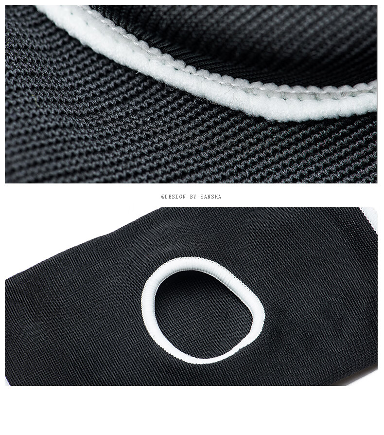 Sansha Ballet Dance Yoga Practice Casual Sports Knee Pads for Men And Women, Thickened Black Style, Size M 16