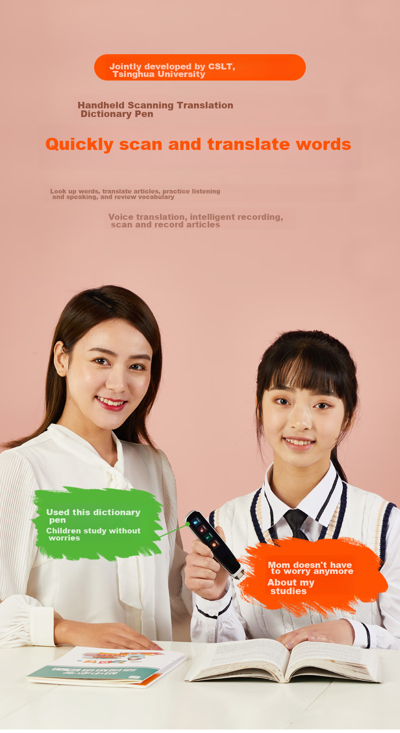 JoneR Vocabulary Pen, Scanning Learning Translation Pen, Electronic Dictionary Learning Machine, Voice Translation Machine for Middle And Elementary School Students, Word Reading Pen, English-Chinese Dictionary Scanning Pen, Smart Recording Pe 1