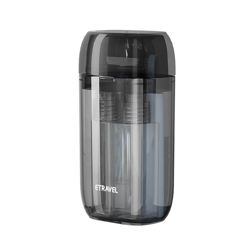 Etravel Travel Toiletry Cup Set with Toothbrush, Toothpaste, And Storage Cup - 3-In Travel Mug for Couples, Children, Business Trips And Vacations