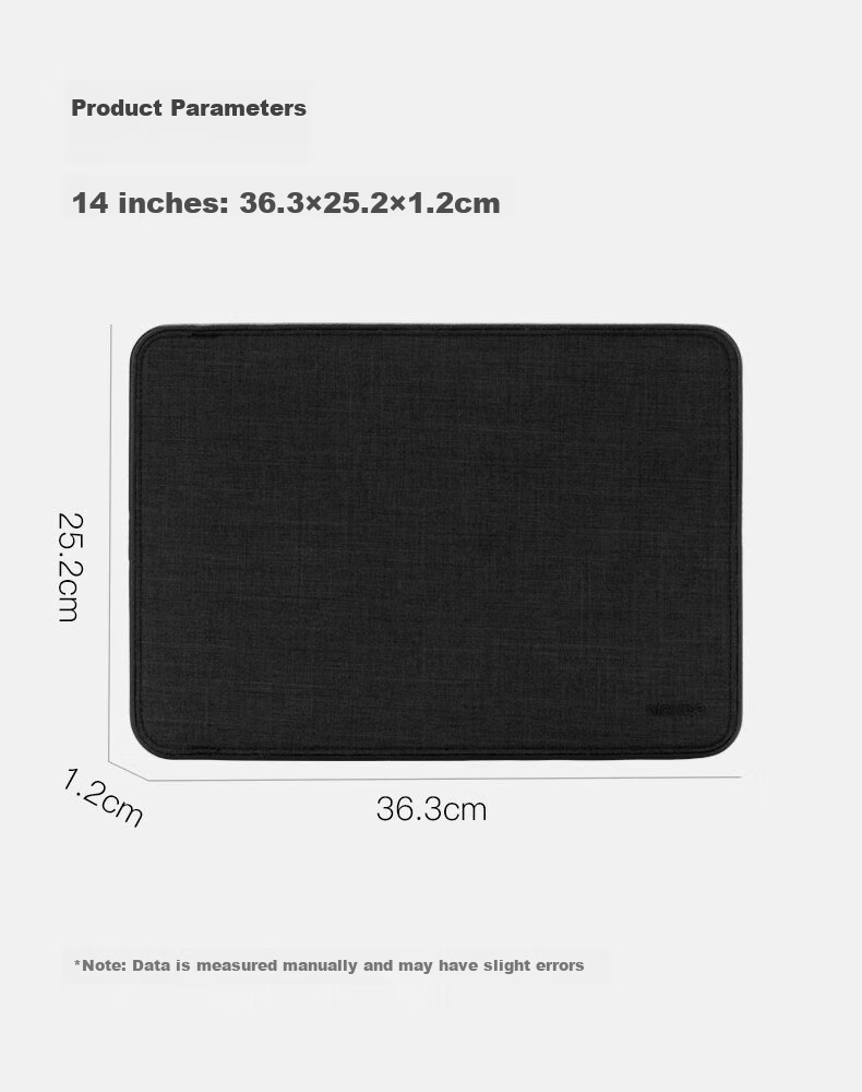 INCASE Go Series Laptop Sleeve for Apple MacBook Pro/Air, Huawei, Lenovo M2/3, 14-inch Black 8