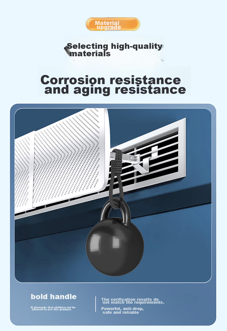 XIAOHUANGHOU Central Air Conditioning Wind Deflector, Duct Air Outlet Anti-Direct Blowing, No Drilling Required, Extendable 58-90CM, High-Quality, Universal, Heating And Cooling 12