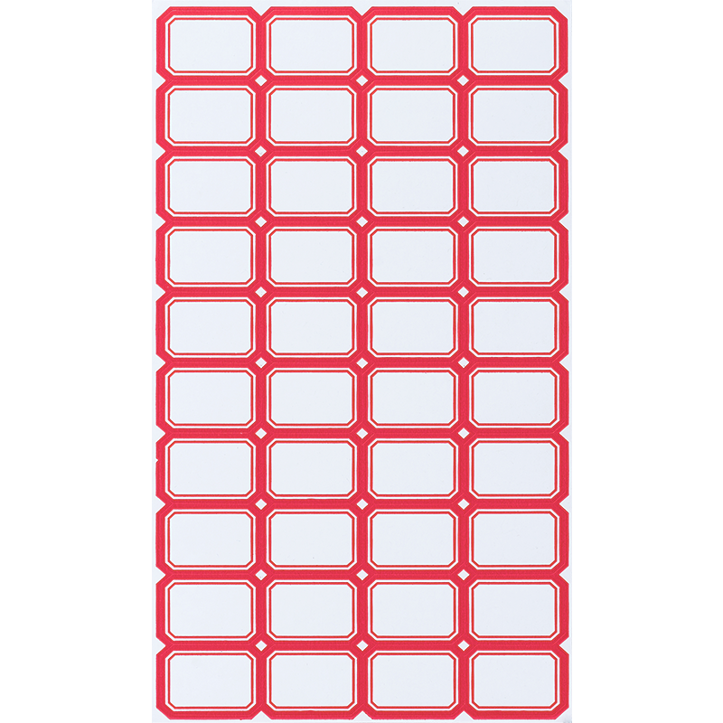 DSB (Dishibi) 2400 Pieces, 29x20mm Label Paper Stickers, Self-Adhesive Notes, Easy-To Paper Pulling, Tear-Off Sticky Notes, Office Supplies, Markers, 4622 Red