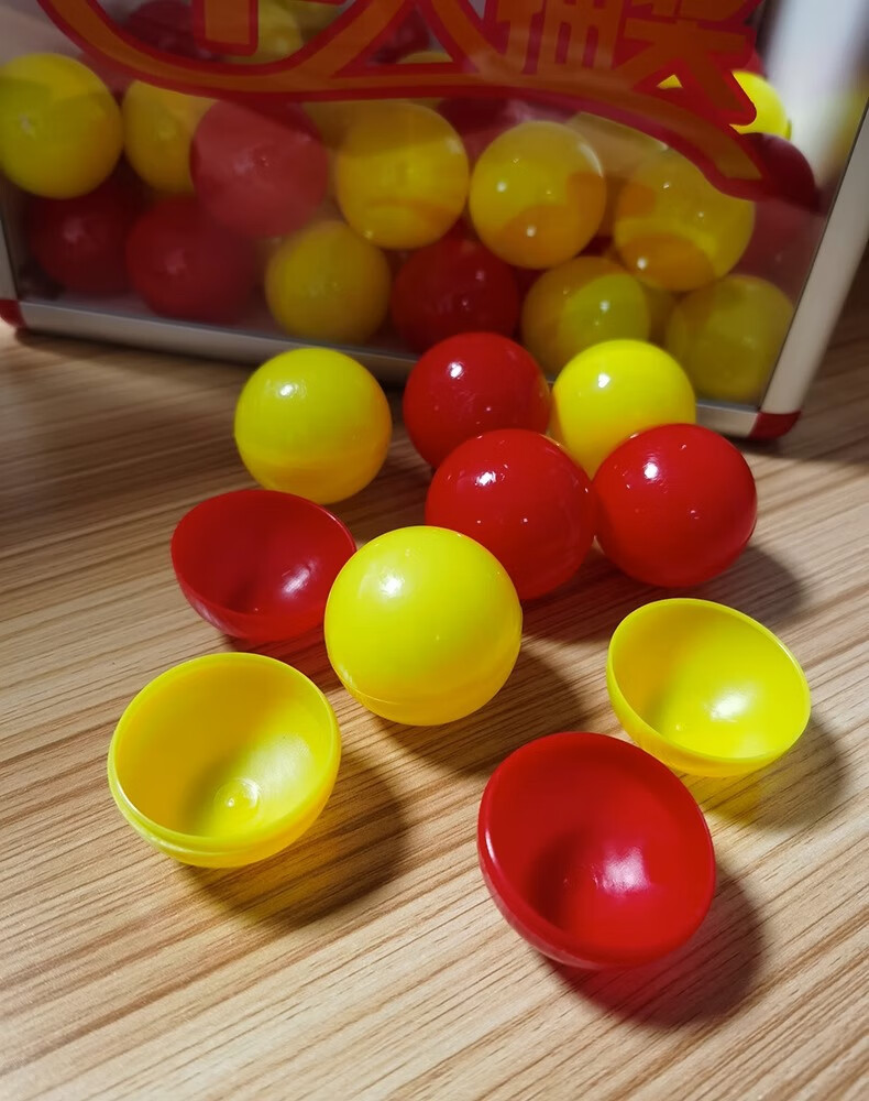 Siyicai 50 Purple Lottery Balls, Diameter 3.8cm, Prize Drawing Box, Open Ball, Annual Meeting Award Ceremony, Grand Opening, Wedding Ceremony Program, Lottery Supplies 3