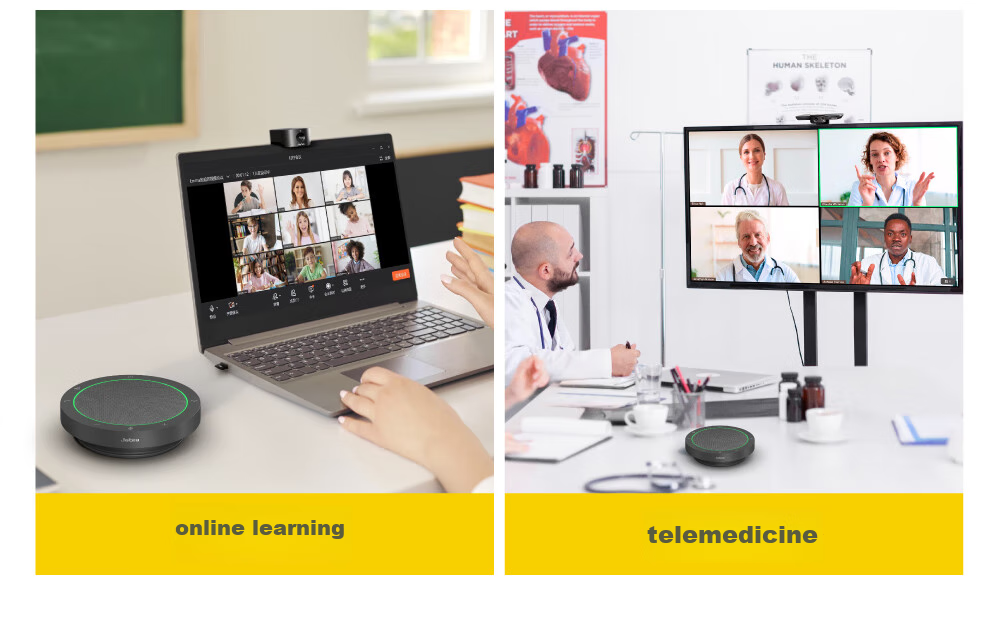Jabra Video Conference Wireless Bluetooth Omnidirectional Microphone Speaker with Noise Reduction, 360-Degree Amplification And Sound Pickup, Speak2 75 MS (Suitable for Small Meetings) 13