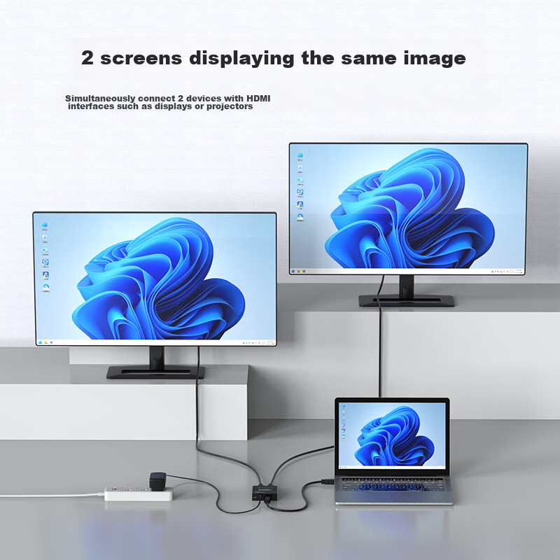 HDMI Splitter MT-Viki MT-SP102M, 1 вход 2 выхода, 4K@30Hz, металлический корпус