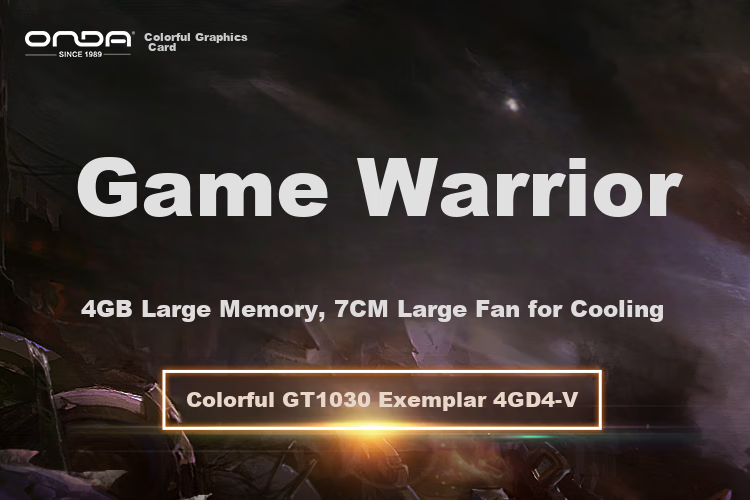 ONDA GT1030 Classic 2GD5-V5, 1468MHz/6000MHz, 2G/64bit GDDR5, Gaming Graphics Card 1