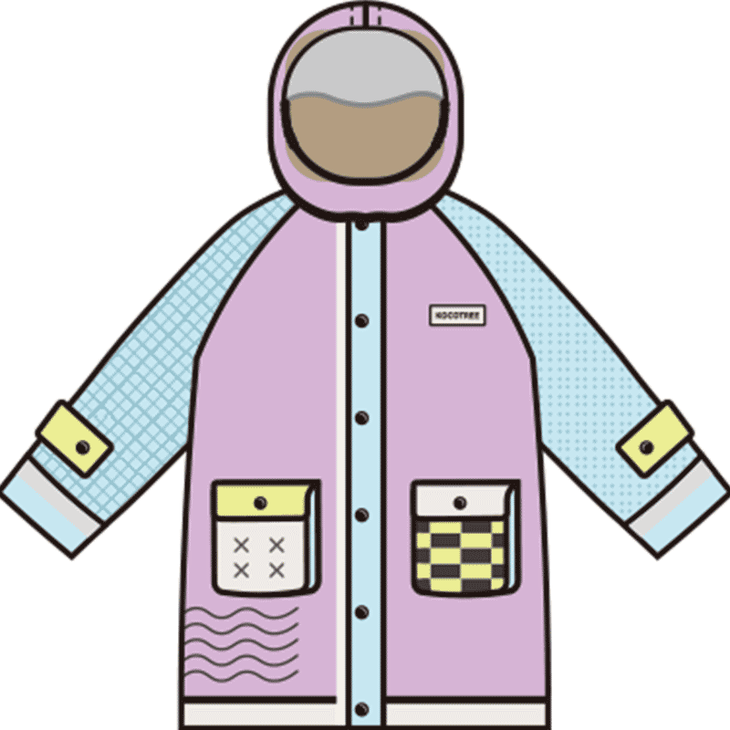 Kocotree Children's Raincoat with Backpack Space, Waterproof Thickened Rain Jacket, Full-Body Poncho, Windproof Fashionable Raincoat for Boys And Girls