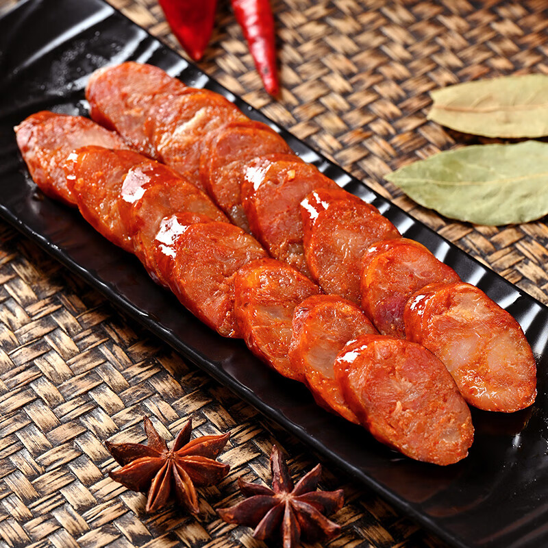 蜀腊人家风干麻辣香肠无烟熏四川特产腊肠年货节日送礼烹饪食用496g