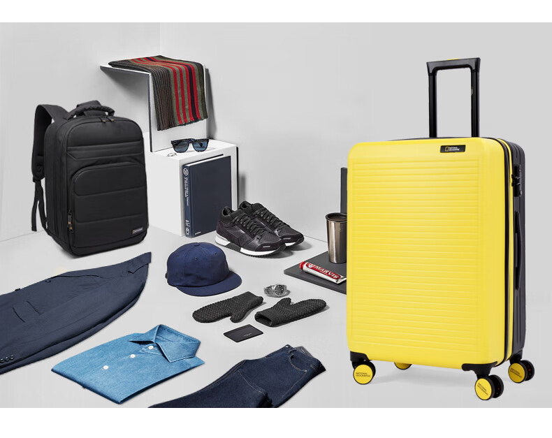 国家地理national geographic拉杆箱万向轮行李箱男女密码登机箱硬