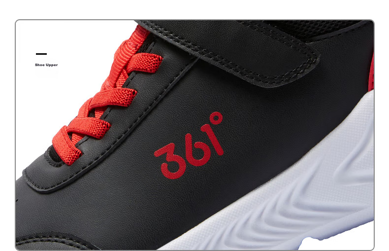 361° Children's Shoes, Kids' Sports Shoes, Winter 2025, for Boys And Girls Aged 3-14, Leather School Running Shoes, Yellow, Size 39 28