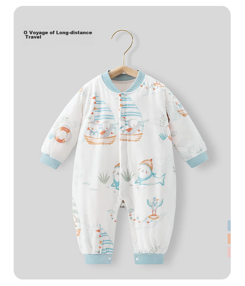 Beitaisi Baby Clothes Spring And Autumn Long-Sleeve Bodysuit, Pure Cotton Newborn Onesie, for Boys And Girls, Early Spring Outfit Pajamas 63