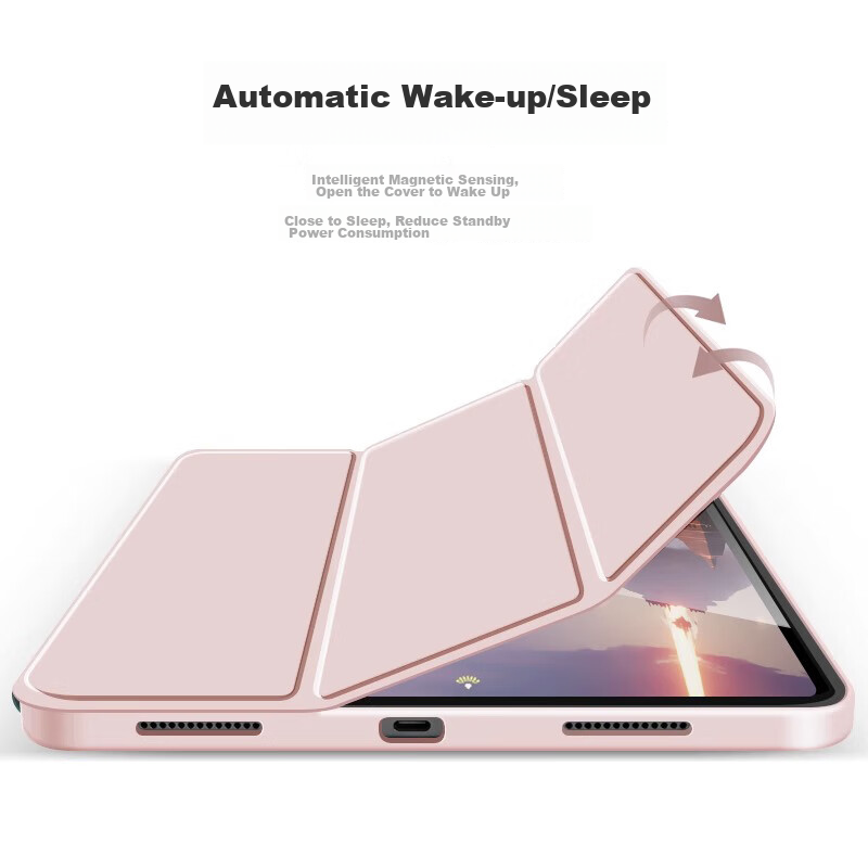 Защитный чехол Zhiting для iPad 10-го поколения (2025 г., чип A16), 11 дюймов, полносиликоновый, противоударный, с классической подставкой-книжкой, цвет «Цветок вишни»