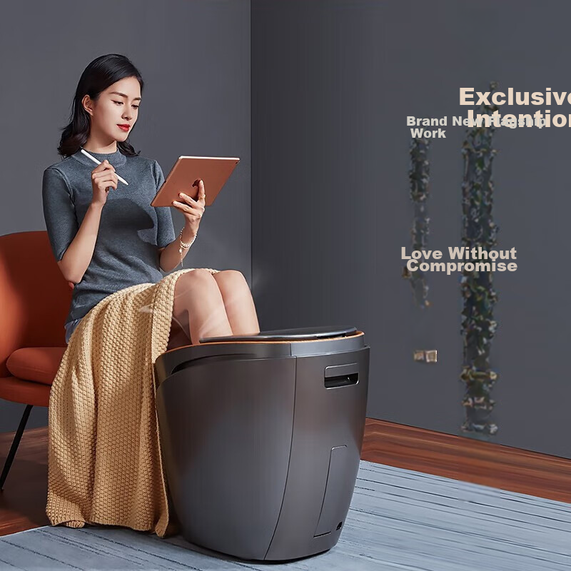 HITH Xingman Foot Soaking Bucket with Massage, Calf Heating, Hot Air Drying, Fully Automatic Temperature Control, Detachable High-Depth Foot Bath Basin [Mid-Autumn Festival Gift] S2